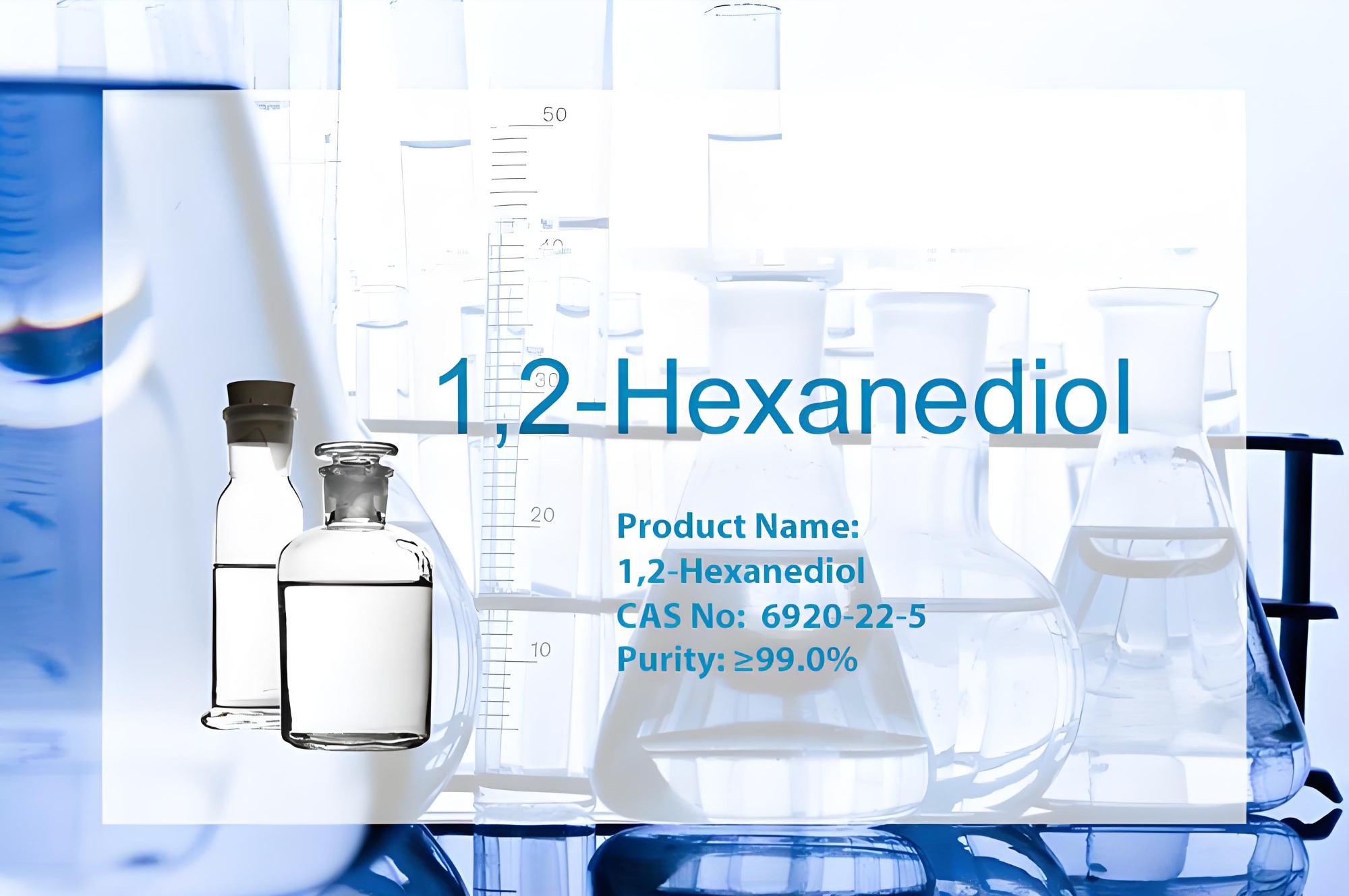 Cosmetics Grade 1,2 Hexanediol Highest Selling Colorless Liquid Solvent Alcohols