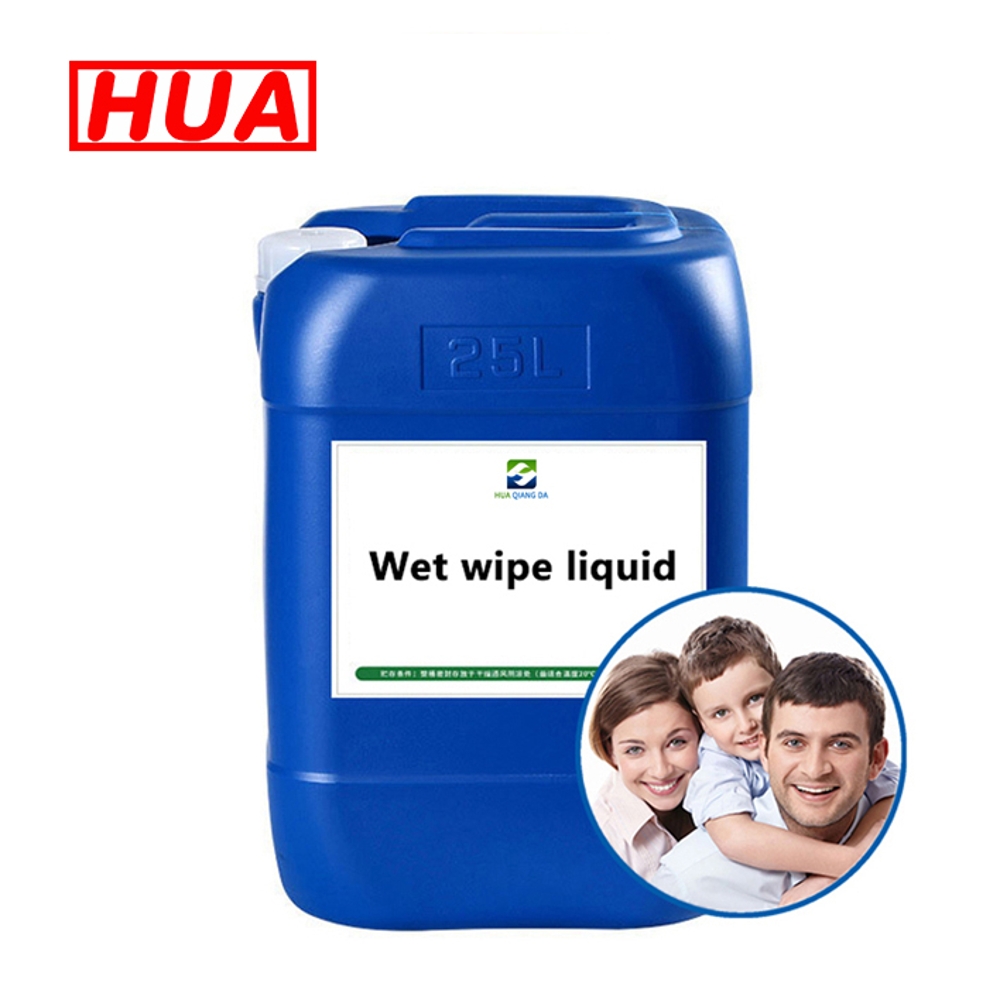 Wet wipe liquid for household cleaning and wiping