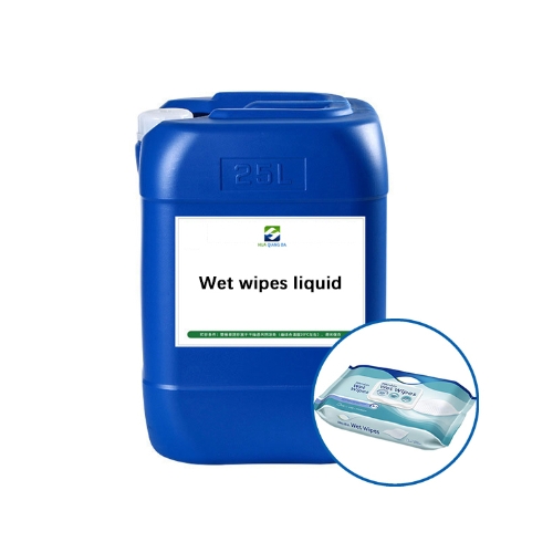 Wet wipe liquid for household cleaning and wiping