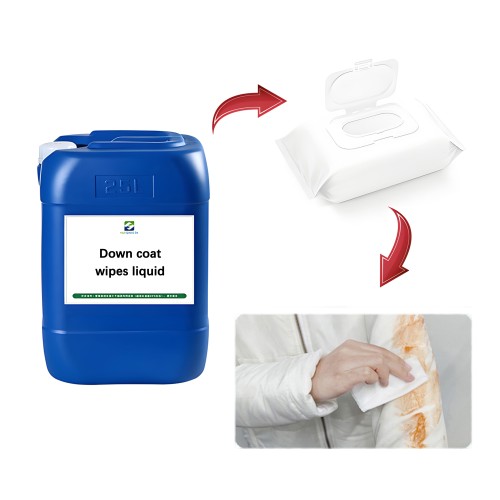 China Manufacturer Strong Decontamination  Down Jacket Cleaning Liquid for Wet Wipes Machine Production Line
