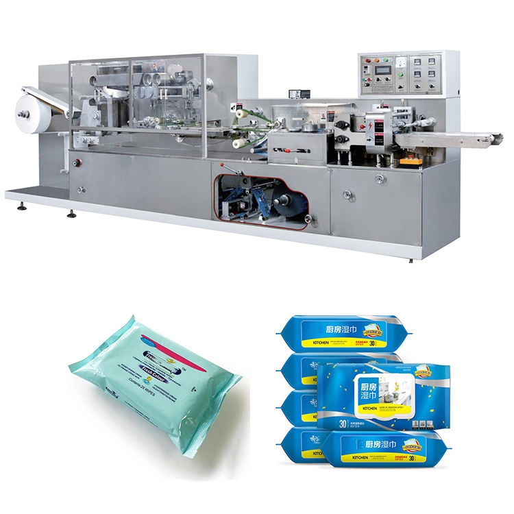Máquina de embalagem de toalhas molhadas para iniciante Preço de fábrica Máquina de fabricação de toalhas molhadas