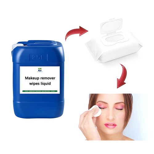 Natural polyol-containing makeup remover wipe liquid